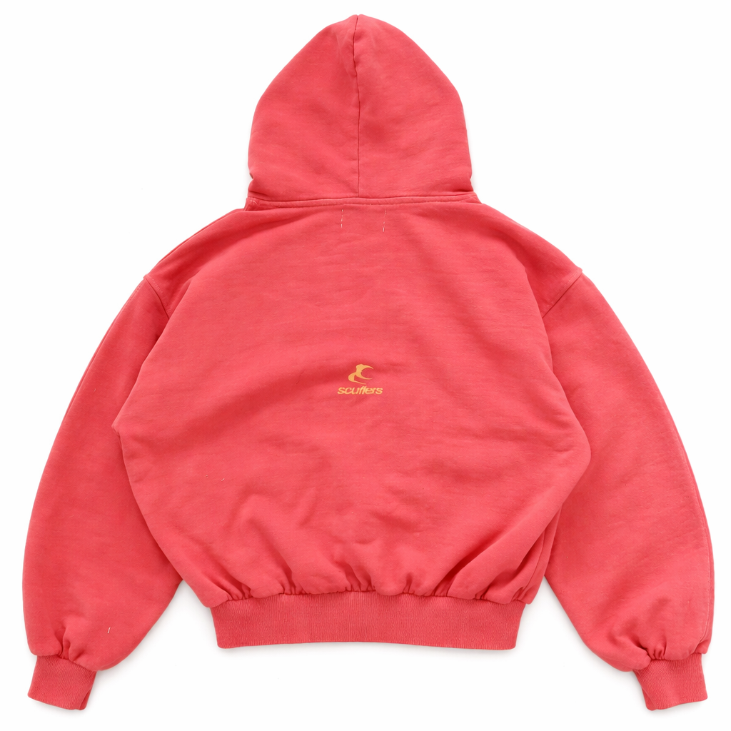 Coral Patchwork Hoodie