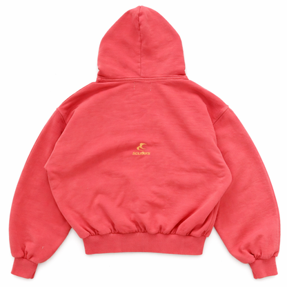 Coral Patchwork Hoodie